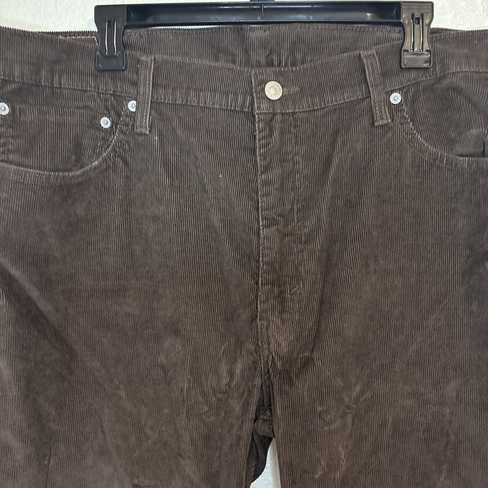 Levi's 511 Slim Fit Men's Corduroy Jeans 40x30 Brown Zip Fly Casual Straight Sli - Picture 2 of 16